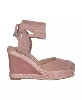 Босоножки на танкетке с завязками Alma En Pena, розовый