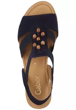 Босоножки на танкетке SANDALEN Gabor, синий