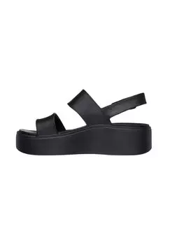 Босоножки на танкетке Sandali con plateau Skechers, черный