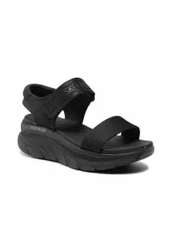 Босоножки на танкетке Sandali con plateau Skechers, черный