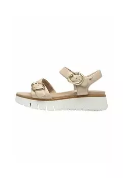 Босоножки на танкетке Sandali con plateau Tamaris, бежевый