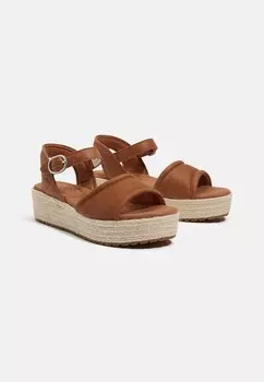 Босоножки на танкетке SANTORINI SUN Timberland, коричневый