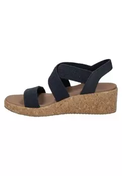 Босоножки на танкетке Skechers, цвет blauw