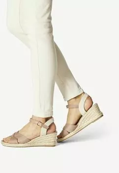 Босоножки на танкетке Tamaris Espadrillot, старая роза