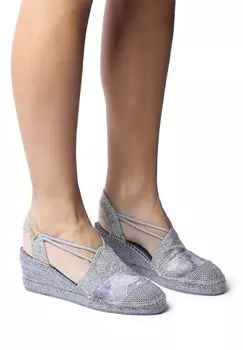 Босоножки женские Toni Pons на танкетке, синий