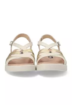 Босоножки на танкетке WONDERS, бежевый
