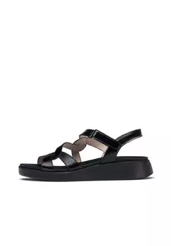 Босоножки на танкетке WONDERS, черный