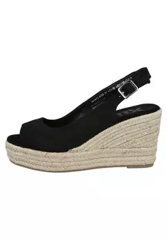 Босоножки на танкетке XTI, черный