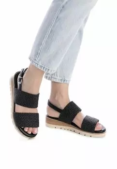 Босоножки на танкетке XTI, черный