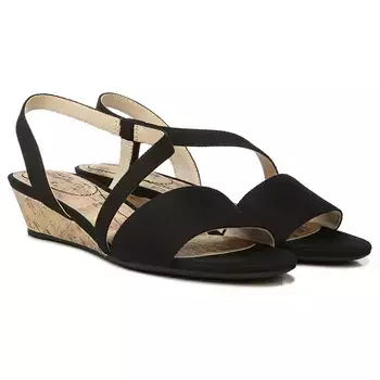 Босоножки на танкетке Yasmine Lifestride, черный