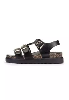 Босоножки на танкетке Yokono, черный