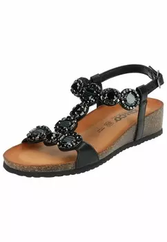 Босоножки на танкетке ZEHENSTEG IGI&CO, черный