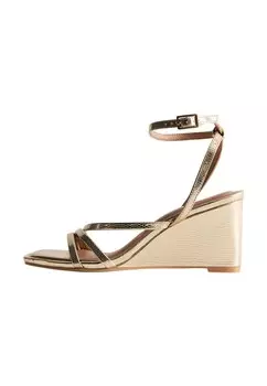 Босоножки на высоком каблуке 2 PART STRAPPY New Look, золото