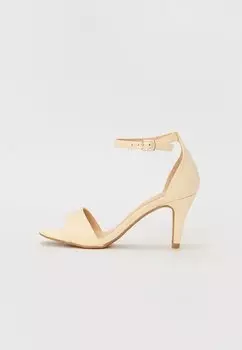 Босоножки на высоком каблуке Anna Field Wide Fit, светло-желтый