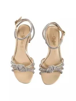 Босоножки на высоком каблуке Buffalo, бежевый