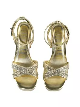 Босоножки на высоком каблуке Buffalo, золото