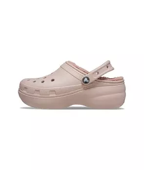 Босоножки на высоком каблуке Crocs Clogs, бежевый