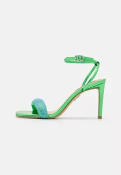 Босоножки на высоком каблуке ENTICE-R Steve Madden, цвет green/blue iridescent