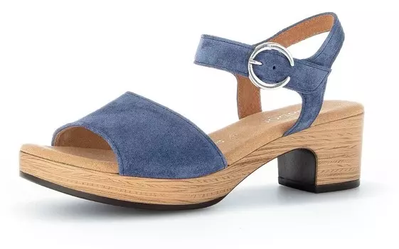 Босоножки на высоком каблуке GABOR Sandals, синий деним