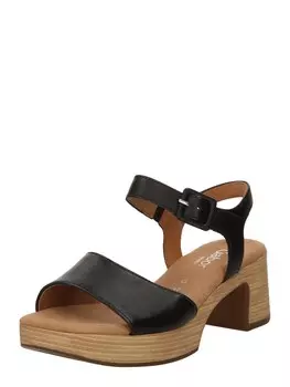 Босоножки на высоком каблуке GABOR Strap Sandals, черный