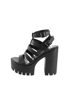 Босоножки на высоком каблуке JALILA FISHER Buffalo, черный