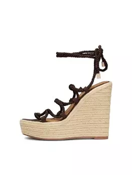 Босоножки на высоком каблуке Kazar Sandals, темно-коричневый