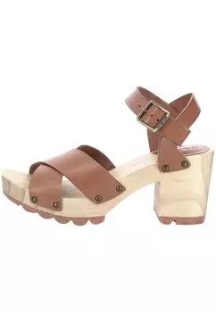 Босоножки на высоком каблуке KICK WISE Kickers, коричневый