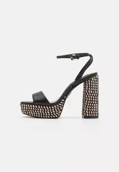 Босоножки на высоком каблуке LA VERNE Steve Madden, цвет black
