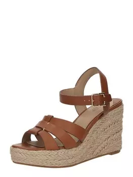 Босоножки на высоком каблуке Lauren Ralph Lauren Sandals SOFFIA ESPDR-ESPADRILLES-WEDGE, коричневый