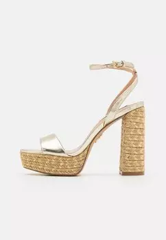 Босоножки на высоком каблуке LIVID Steve Madden, цвет gold