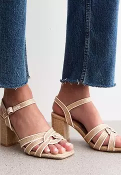 Босоножки на высоком каблуке LOOK TWIST - Sandals New Look, коричневый
