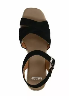 Босоножки на высоком каблуке Manfield, черный