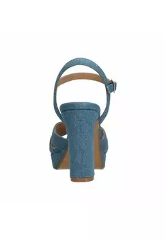 Босоножки на высоком каблуке Manfield, синий