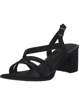 Босоножки на высоком каблуке MARCO TOZZI Strap Sandals 28343, черный