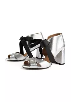 Босоножки на высоком каблуке Movie Star L37, серебристого цвета