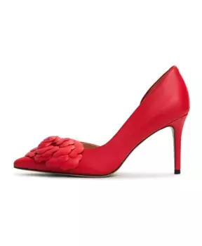 Босоножки на высоком каблуке на шпильке Cesare Gaspari, красный