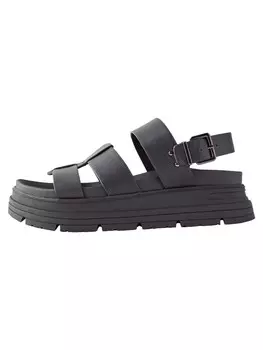 Босоножки на высоком каблуке Next Strap Sandals, черный