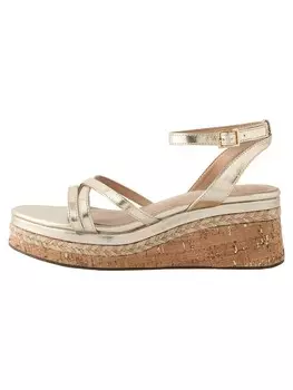 Босоножки на высоком каблуке Next Strap Sandals, золотой