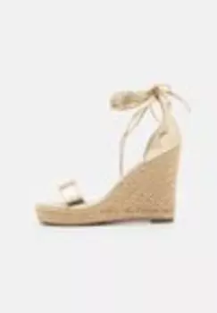 Босоножки на высоком каблуке ONLAMELIA WRAP WEDGE HEEL Only Shoes, золотой
