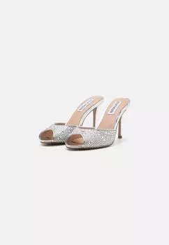 Босоножки на высоком каблуке Rollout Steve Madden, серебро
