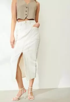 Босоножки на высоком каблуке Signature Strappy Regular Fit Next, белые