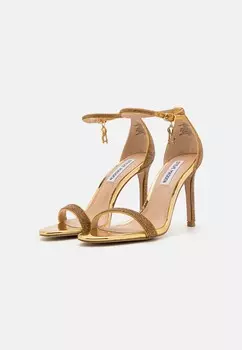 Босоножки на высоком каблуке Steve Madden, золото
