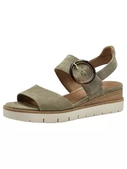 Босоножки на высоком каблуке Tamaris Sandals, зеленый