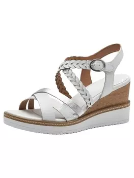 Босоножки на высоком каблуке Tamaris Strap Sandals, белый