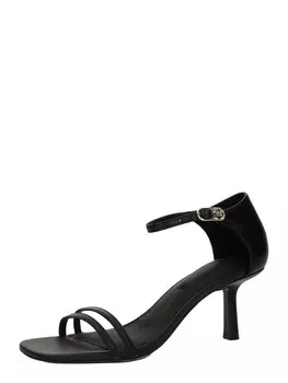 Босоножки на высоком каблуке TOMMY HILFIGER Strap Sandals, черный