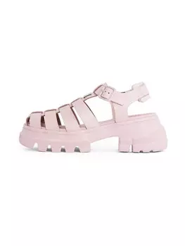 Босоножки на высоком каблуке Tommy Jeans Sandals, розовый