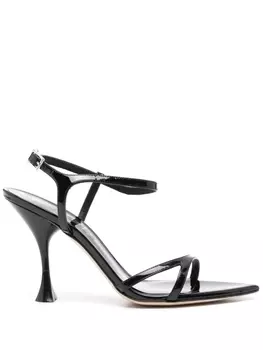 Босоножки Naima 100мм кожаные 3juin, черный