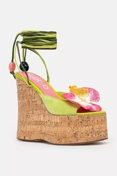Босоножки Naked Wolfe Sunflower, зеленый