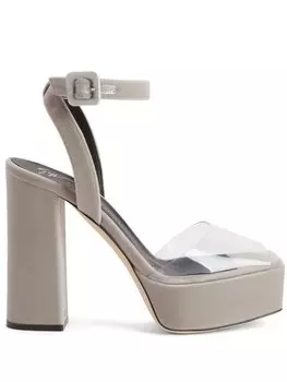 Босоножки New Betty Plexi 120 Giuseppe Zanotti, серебристый