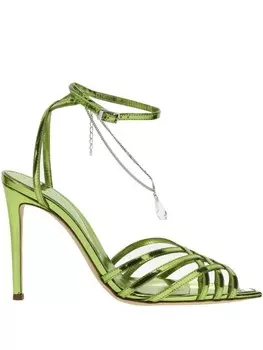 Босоножки Nicol Beretta Levy 100 мм, зеленый